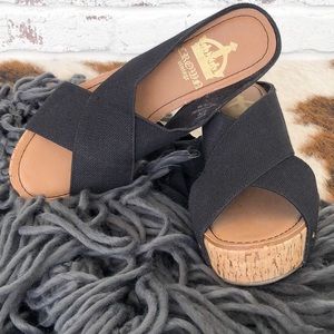 Crown Vintage Cork Wedge Sandals